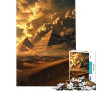 Jigsaw Puzzle 1000 Piece for Teenagers Eternal Pyramids EgyptEter Educational Games for Educational Game Challenge Toy Funny Gifts Wall Art (Size 38x52cm)