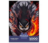 Jigsaw Puzzle 1000 Piece for Teenagers Evil Ninja Owl Puzzles for Adults Fun Games Wall Decoration Stress Reduction Gifts 38x26cm/1000pcs