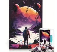 Jigsaw Puzzle 1000 Piece for Teenagers Experience Alien Worlds, Relax Games, Stress Reliever, Wishlist with Santa Claus 38x26cm