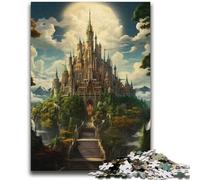 Jigsaw Puzzle 1000 Piece for Teenagers Fantasy Caste Elven Art A Work of Art for Educational Game Great Gifts And Toys 38x52cm