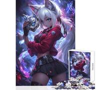 Jigsaw Puzzle 1000 Piece for Teenagers Feline Power Unleashed Brain Teaser Game Difficult Challenge Home Decoration Toys Suitable for Desktop Decoration (38x52cm)