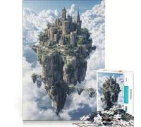 Jigsaw Puzzle 1000 Piece for Teenagers Floating Castle in The Clouds, Brain Teaser Game, Precision Cutting, Unique Birthday And Xmas Gifts 50x75cm
