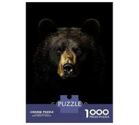 Jigsaw Puzzle 1000 Piece for Teenagers Focus Bear Gold Dark Puzzles for Adults Fun Games Wall Decoration Stress Reduction Gifts 38x26cm/1000pcs