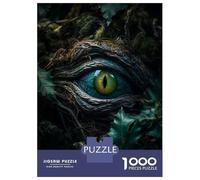 Jigsaw Puzzle 1000 Piece for Teenagers Forest Dragons Emerald Eye Puzzles for Adults Brain Teaser Game Analysis And Logic Help The Brain Exercise 52x38cm/1000pcs