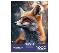 Jigsaw Puzzle 1000 Piece for Teenagers Fox in Stardust Puzzles for Adults Brain Teaser Game Analysis And Logic Help The Brain Exercise 70x50cm/1000pcs