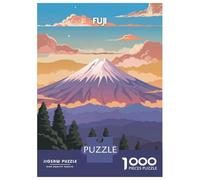 Jigsaw Puzzle 1000 Piece for Teenagers Fujis Tranquil Dawn Jigsaw for Adults Hands-on Game Difficult Hard Stress Reduction Gifts 70x50cm/1000pcs