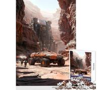 Jigsaw Puzzle 1000 Piece for Teenagers Futuristic Mars Outpost Jigsaw 1000 Pieces Practical Game Gifts For Birthdays Perfect Decoration (38x52cm)