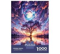 Jigsaw Puzzle 1000 Piece for Teenagers Galactic Glade Reflections Teenager Puzzles Brain Teaser Game Pattern Assembly Unique Birthday And Gifts 38x26cm/1000pcs
