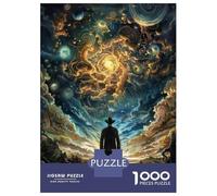 Jigsaw Puzzle 1000 Piece for Teenagers Galactic Journey Cosmic Art Print Jigsaw for Adults Hands-on Game Difficult Hard Stress Reduction Gifts 38x26cm/1000pcs