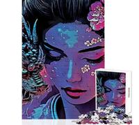 Jigsaw Puzzle 1000 Piece for Teenagers Geisha And Dragon Digital Art Relaxing Games Birthday Present Educational Toy Help The Brain Exercise (50x75cm)