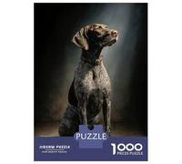 Jigsaw Puzzle 1000 Piece for Teenagers German Shorthaired Pointer Portrait Jigsaw for Adults DIY Toys Pattern Assembly for Birthday, Chrismas 70x50cm/1000pcs