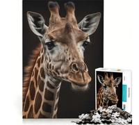 Jigsaw Puzzle 1000 Piece for Teenagers Giraffe AI Generative, Impossible Game, Fun at Home Activities, Unique Birthday And Xmas Gifts 38x26cm