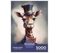 Jigsaw Puzzle 1000 Piece for Teenagers Giraffe Enchanted Isle Jigsaws for Adults Hands-on Game Pattern Assembly Unique Birthday And Gifts 52x38cm/1000pcs