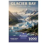 Jigsaw Puzzle 1000 Piece for Teenagers Glacier Bay National Park Jigsaws for Adults Fun Games Perfect Decoration Help The Brain Exercise 38x26cm/1000pcs