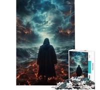 Jigsaw Puzzle 1000 Piece for Teenagers God Descent Into Madness Educational Games for Educational Game Challenge Toy Funny Gifts Wall Art (Size 38x52cm)