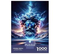 Jigsaw Puzzle 1000 Piece for Teenagers God of Thunder Art Print Jigsaw for Adults Hands-on Game Wall Decoration Deal As Gifts for The Whole Family 38x26cm/1000pcs