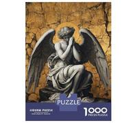 Jigsaw Puzzle 1000 Piece for Teenagers Gold X Praying Angel I Puzzles for Adults Fun Games Wall Decoration Stress Reduction Gifts 70x50cm/1000pcs