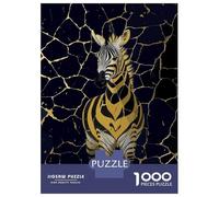 Jigsaw Puzzle 1000 Piece for Teenagers Golden Zebra Jigsaw for Adults Hands-on Game Difficult Hard Stress Reduction Gifts 70x50cm/1000pcs