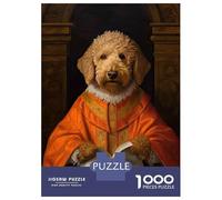 Jigsaw Puzzle 1000 Piece for Teenagers Goldendoodle The Pope Jigsaws for Adults Hands-on Game Pattern Assembly Unique Birthday And Gifts 52x38cm/1000pcs