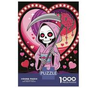 Jigsaw Puzzle 1000 Piece for Teenagers Grim Reaper in Love Puzzle for Adults Hands-on Game Staycation Kill Time Help The Brain Exercise 70x50cm/1000pcs