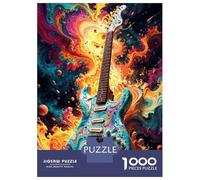 Jigsaw Puzzle 1000 Piece for Teenagers Guitar Dream Jigsaw for Adults Hands-on Game Difficult Hard Stress Reduction Gifts 38x26cm/1000pcs