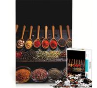 Jigsaw Puzzle 1000 Piece for Teenagers Herbs And Spices Brain Teaser Game Precision Cutting Unique Birthday And Xmas Gifts 38x52cm