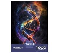 Jigsaw Puzzle 1000 Piece for Teenagers Human DNA in The Space V3 Puzzles for Adults Brain Teaser Game Analysis And Logic Help The Brain Exercise 52x38cm/1000pcs