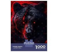 Jigsaw Puzzle 1000 Piece for Teenagers Inferno Eyes of The Bear Jigsaw for Adults Hands-on Game Difficult Hard Stress Reduction Gifts 70x50cm/1000pcs