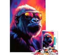 Jigsaw Puzzle 1000 Piece for Teenagers Intellectual Primate Help The Brain Exercise Birthday Present Toy Wall Decor Suitable for People Aged 14 And Above (38x52cm)
