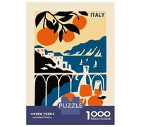 Jigsaw Puzzle 1000 Piece for Teenagers Italy Dolce Far Niente Art Print Puzzles for Adults Brain Teaser Game Analysis And Logic Help The Brain Exercise 70x50cm/1000pcs