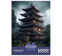 Jigsaw Puzzle 1000 Piece for Teenagers Japanese Architecture 2 Adult Puzzles Fun Games Difficult Challenge Stress Reduction Gifts 70x50cm/1000pcs