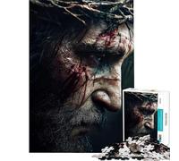 Jigsaw Puzzle 1000 Piece for Teenagers Jesus Christ Portrait Puzzles for Adults Fun Games Difficult Hard for Birthday, Chrismas (Size 50x75cm)
