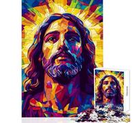 Jigsaw Puzzle 1000 Piece for Teenagers Jesus Christ Resurrection Easter Educational Games Stress Reliever DIY Toys Help The Brain Exercise (50x75cm)