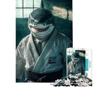 Jigsaw Puzzle 1000 Piece for Teenagers Jiu Jitsu Shark Fun Activities at Home Birthday Present Educational Games for 14+ Puzzle Game Offered (38x26cm)