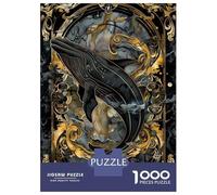 Jigsaw Puzzle 1000 Piece for Teenagers Kintsugi Whale Puzzles for Adults Fun Games Wall Decoration Stress Reduction Gifts 38x26cm/1000pcs