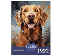 Jigsaw Puzzle 1000 Piece for Teenagers Labrador Digital Art Puzzle for Adults Hands-on Game Staycation Kill Time Help The Brain Exercise 70x50cm/1000pcs