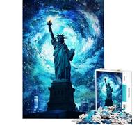 Jigsaw Puzzle 1000 Piece for Teenagers Liberty in The Stars Hands-on Game Learning Educational Toys Birthday Gifts Difficult Hard (size 38x26cm)