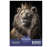 Jigsaw Puzzle 1000 Piece for Teenagers Lion Generative AI Jigsaw for Adults DIY Toys Pattern Assembly for Birthday, Chrismas 38x26cm/1000pcs