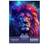 Jigsaw Puzzle 1000 Piece for Teenagers Lion Night Galaxy Aurora Jigsaw for Adults DIY Toys Pattern Assembly for Birthday, Chrismas 70x50cm/1000pcs
