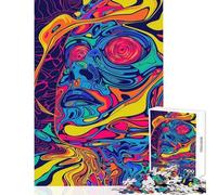 Jigsaw Puzzle 1000 Piece for Teenagers LSD Overdose Educational Games Stress Reliever DIY Toys Help The Brain Exercise (38x52cm)