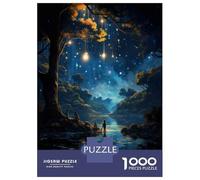 Jigsaw Puzzle 1000 Piece for Teenagers Magical Forest Night Scene Jigsaw for Adults Hands-on Game Wall Decoration Deal As Gifts for The Whole Family 52x38cm/1000pcs