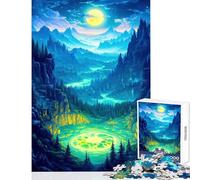 Jigsaw Puzzle 1000 Piece for Teenagers Magical Forest Valley Jigsaw 1000 Pieces Practical Game Gifts For Birthdays Perfect Decoration (50x75cm)