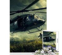 Jigsaw Puzzle 1000 Piece for Teenagers Military Helicopter Relaxing Games Birthday Present Educational Toy Help The Brain Exercise (38x26cm)