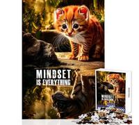 Jigsaw Puzzle 1000 Piece for Teenagers Mindset Is Everything Jigsaw 1000 Pieces Practical Game Gifts For Birthdays Perfect Decoration (50x75cm)