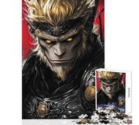 Jigsaw Puzzle 1000 Piece for Teenagers Monkey King Sun Wukong Relaxing Games Birthday Present Educational Toy Help The Brain Exercise (50x75cm)