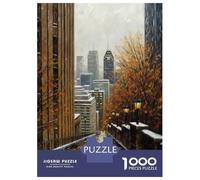 Jigsaw Puzzle 1000 Piece for Teenagers Montreal Charm Canada Adult Puzzles Toy Wall Decor Wall Art Deal As Gifts for The Whole Family 52x38cm/1000pcs