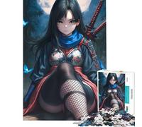 Jigsaw Puzzle 1000 Piece for Teenagers Moonlit Ninja Serenity Help The Brain Exercise Birthday Present Toy Wall Decor Suitable for People Aged 14 And Above (38x26cm)