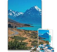 Jigsaw Puzzle 1000 Piece for Teenagers Mount Cook Beautiful Design Game Pattern Assembly Secret Santa Gifts 50x75cm(1000pcs)