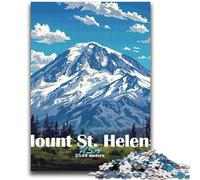 Jigsaw Puzzle 1000 Piece for Teenagers Mount St. Helens Landscape Suitable for Couples Educational Games Birthday Gifts 38x52cm