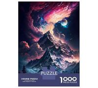 Jigsaw Puzzle 1000 Piece for Teenagers Mountain Nebula Galaxy Adult Jigsaw Family Game Difficult Hard Unique Birthday And Gifts 38x26cm/1000pcs